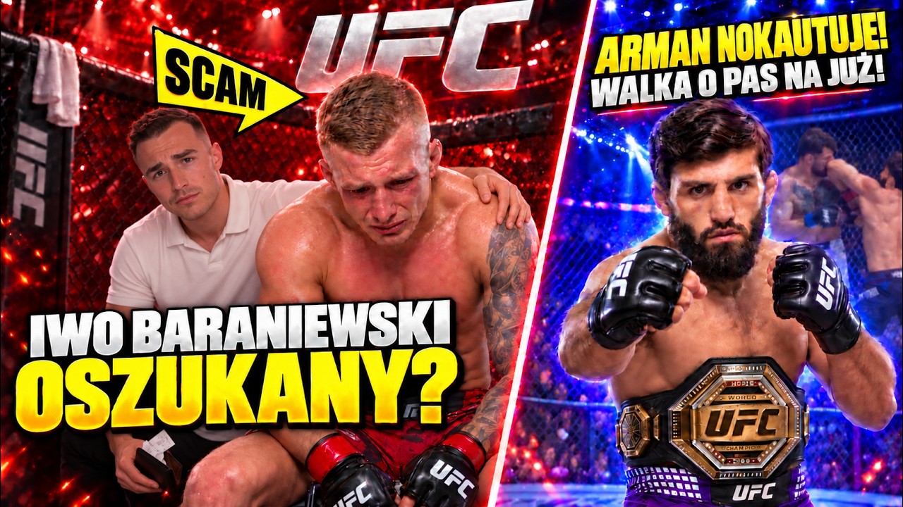 Miniatura filmu: BARANIEWSKI OSZUKANY?! ARMAN ZNOKAUTOWAŁ RUFFY'EGO! | PODSUMOWANIE UFC 331